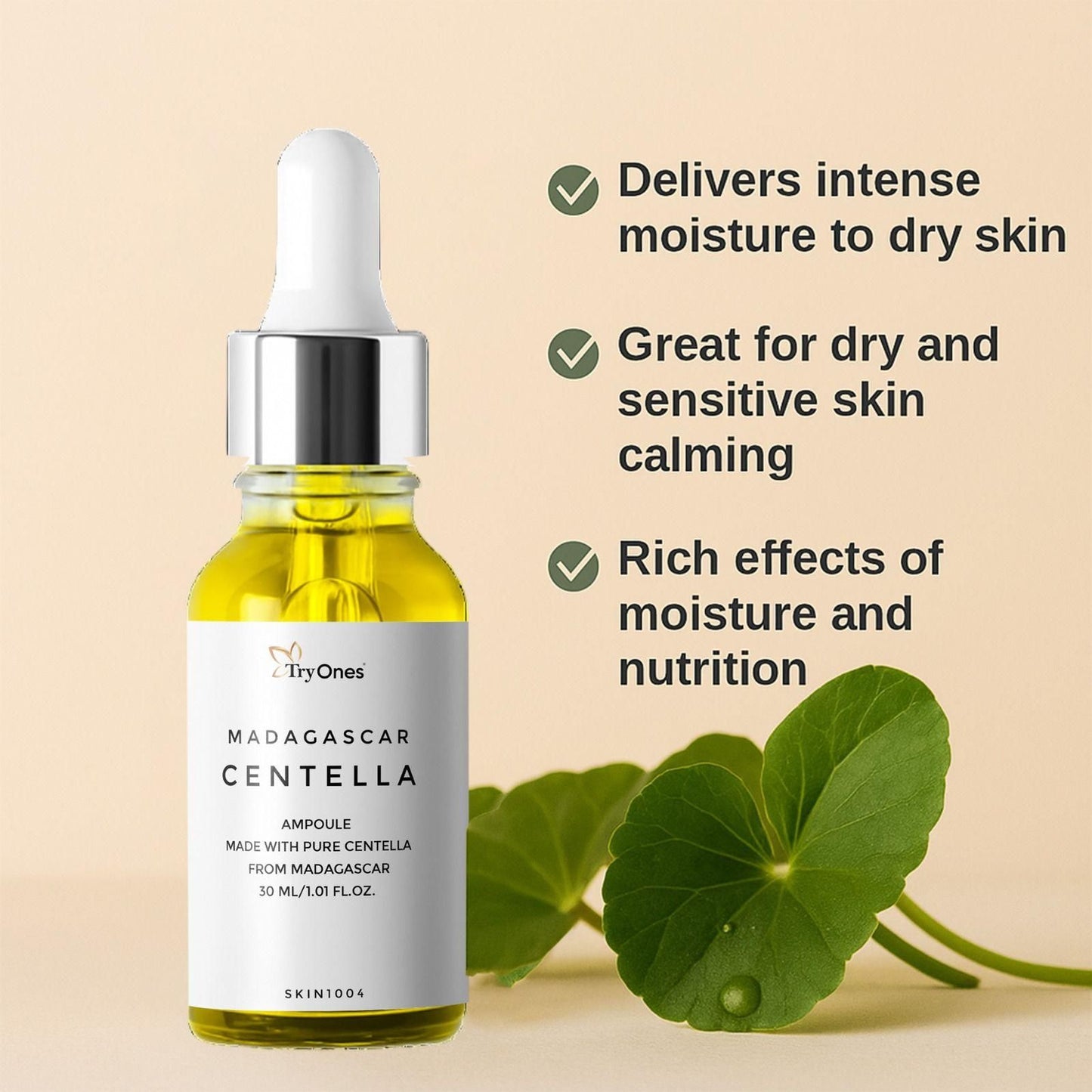 Madagascar Centella Face Serum (Pack of 2) – For Acne, Dark Spots & Glowing Skin